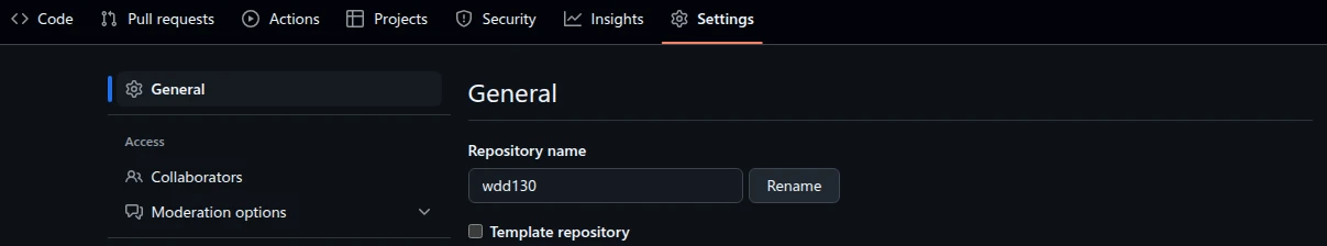 Rename a repository