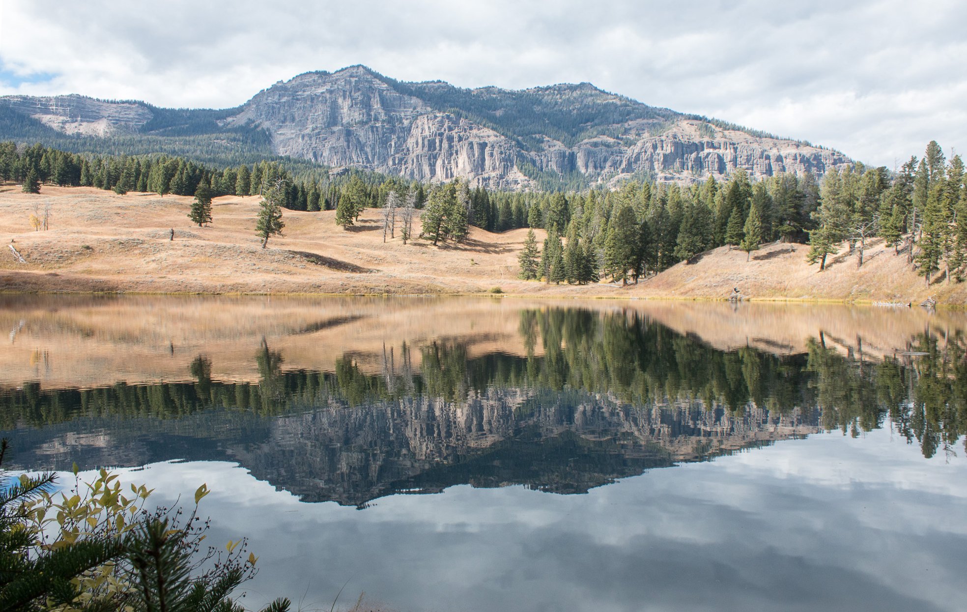 Reflection of mountains