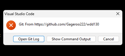 Git General Error