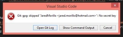 Git No GPG Error