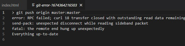 Git Error curl 18