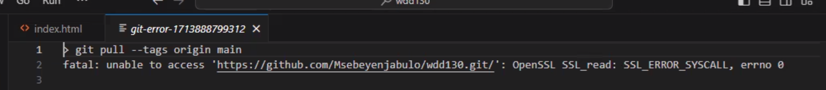Git Error Unable to access repository due to SSL error