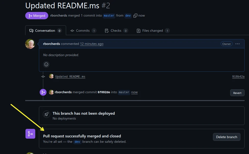 Pull Request Merged
