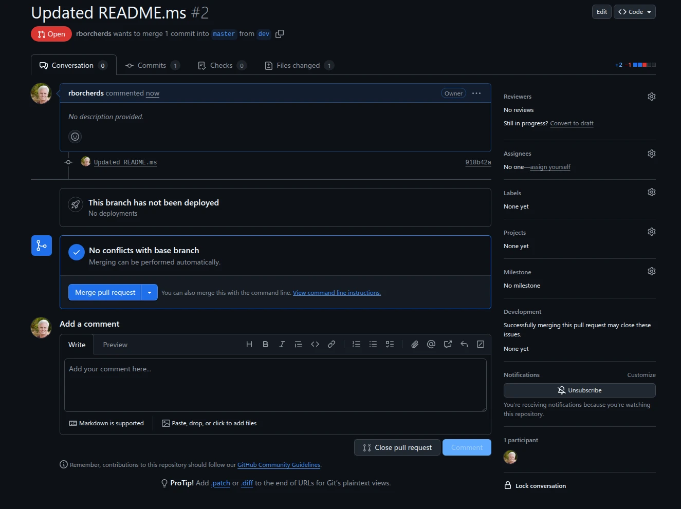 Pull Request Details