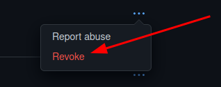 GitHub Revoke OAuth