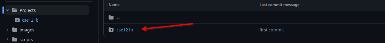 submodule folder icon with repository on GitHUb