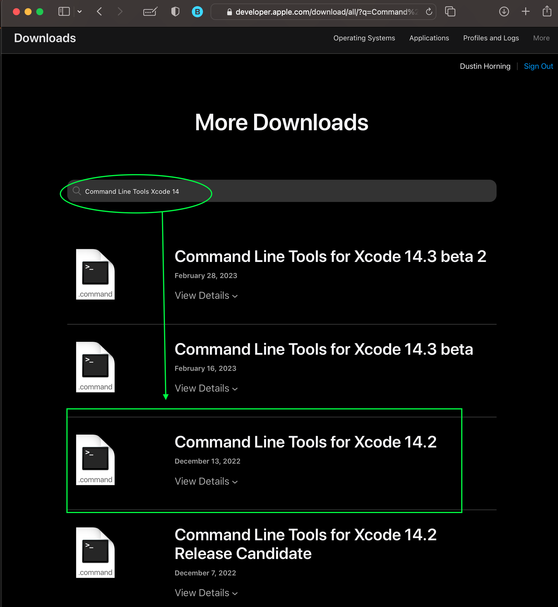 MacOS Developer Download
