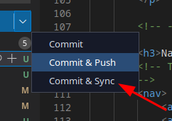 commit & sync