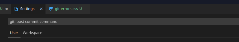 Search VSCode settings