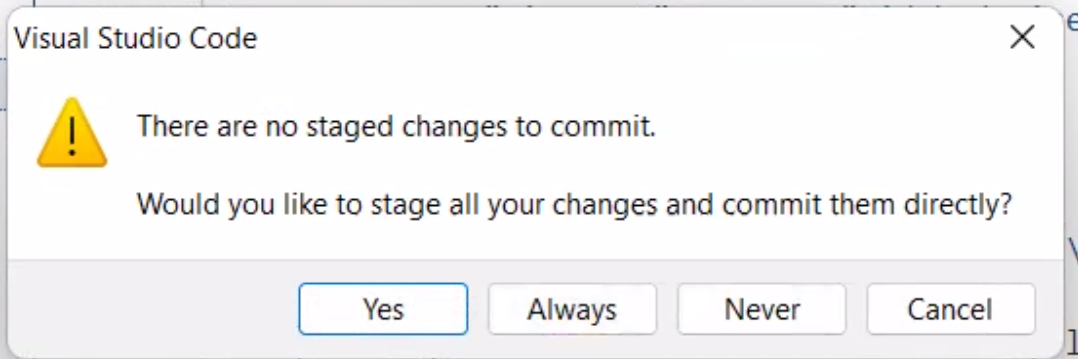 Stage & commit